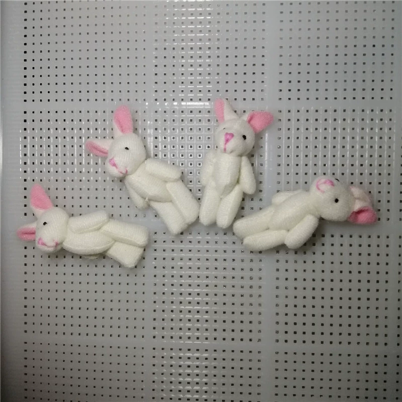 Plush Bag Charm, Handmade 8 cm Bear/Rabbit Accessory, Soft Plush Keychain, Random Color