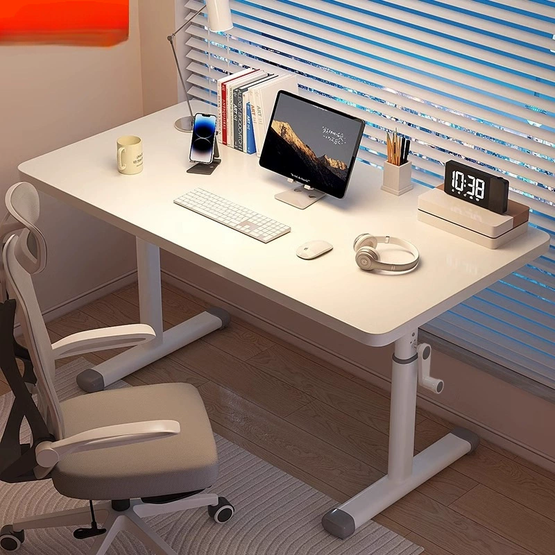 Подъемный стол с ручным управлением, компьютерный стол, домашний стол для спальни, учебы, студенческий письменный стол, простой письменный стол, верстак