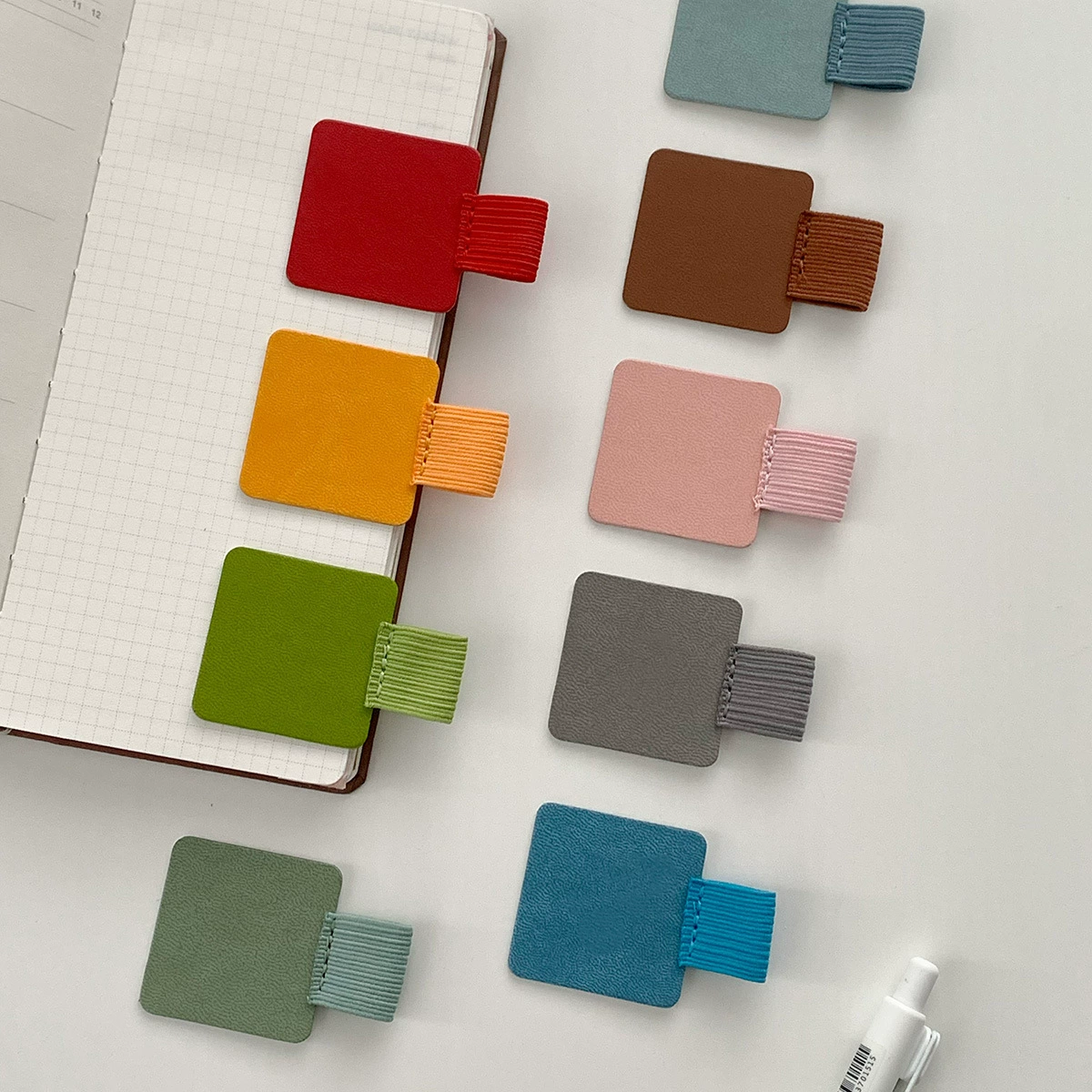 Аксессуары для блокнотов с отрывными листами, самоклеящийся зажим для ручки, эластичная резинка, чехол для планшета, вставка для ручки из искусственной кожи