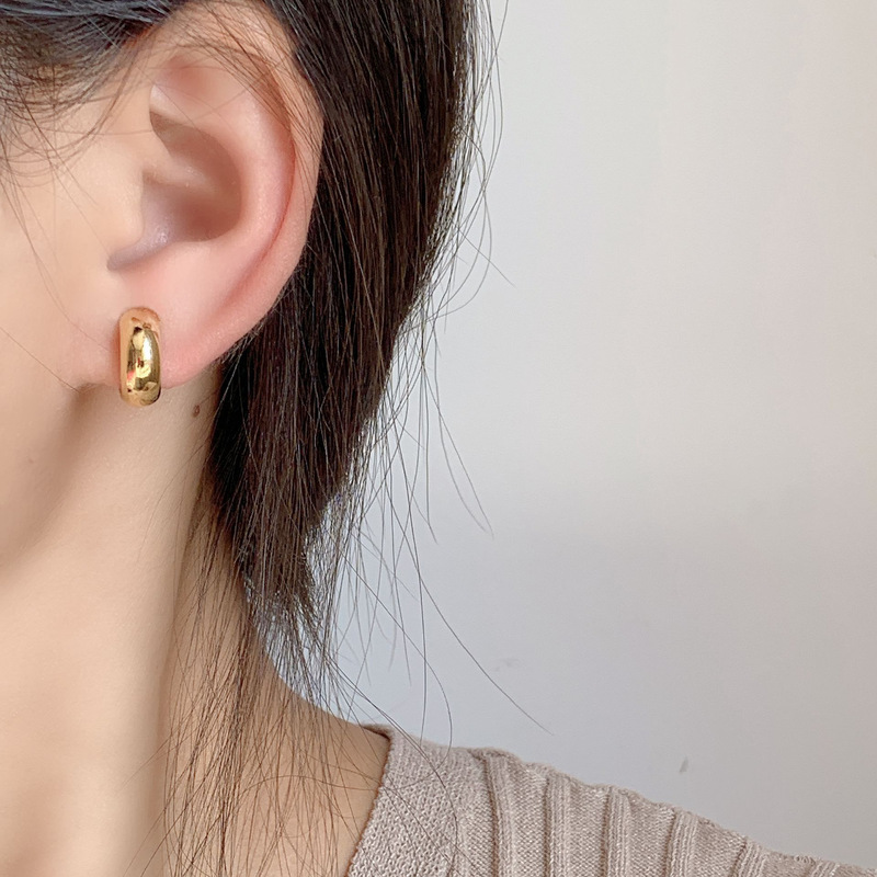 EH57 蚊よけイヤークリップ、ピアスなし、メタルイヤリング、レトロ、シンプル、女性用、小さなイヤリング、卸売|undefined