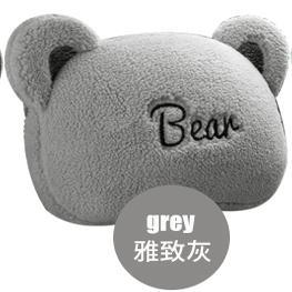 Wool pad – Aika Cushion Plush Winter - winter-lambswool-trendy-cool-bear-headrest-one-elegant-grey