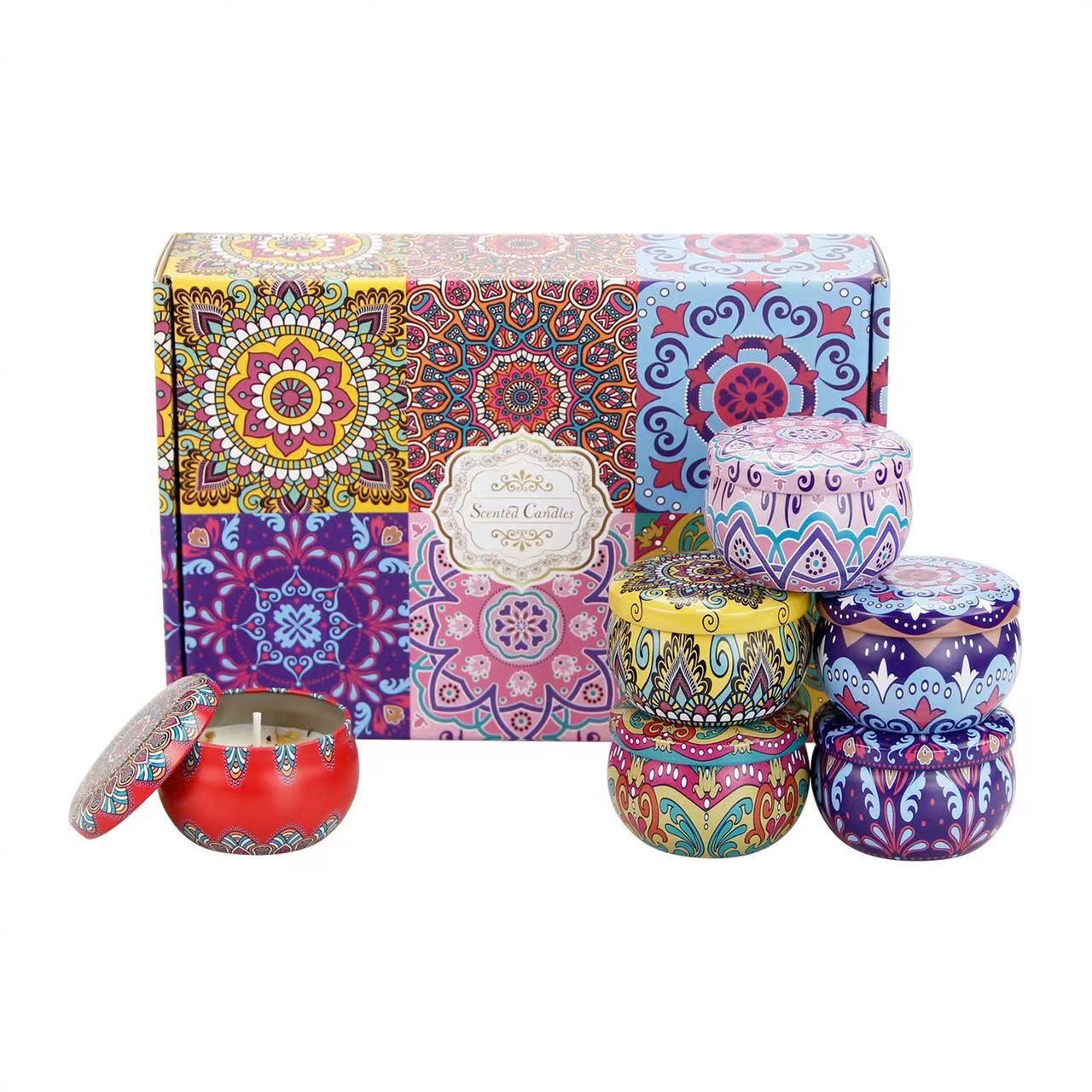 Latas de hojalata personalizadas para velas y alimentos, cajas de regalo, galletas, té y caramelos, fabricantes de Dongguan image 5