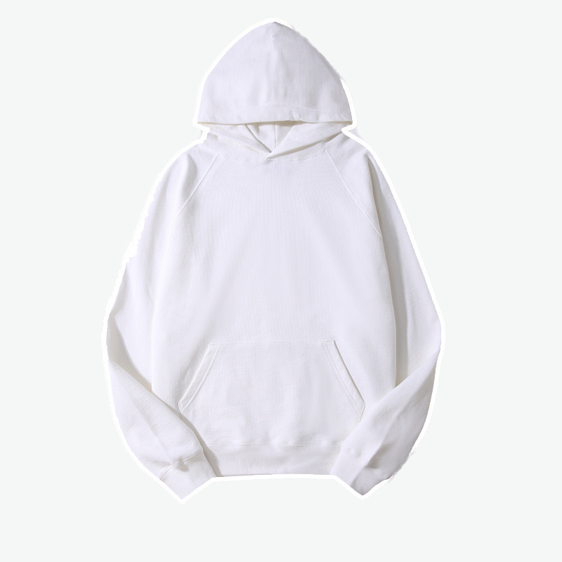 Transmisión en vivo 460g suéter con capucha pesado suéter de pareja color sólido suelto sudadera con capucha de marca de moda americana suéter de tendencia de gran tamaño