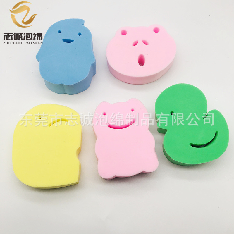 现货PVA吸水搓灰绵 卡通婴幼儿宝宝搓澡棉 搓背海绵洗澡浴擦