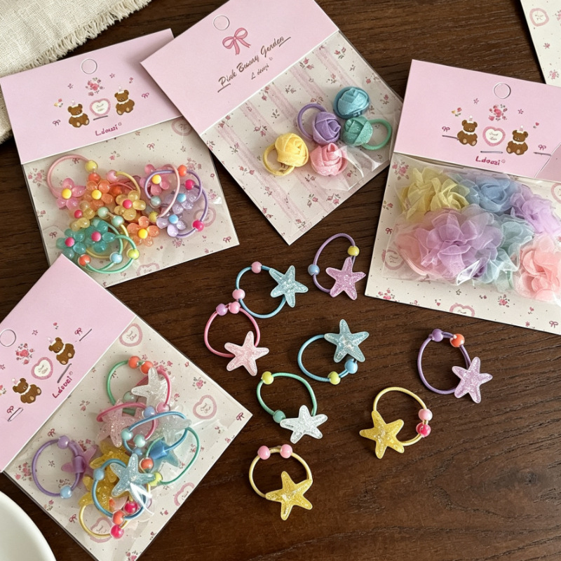 Cute children's marine hair rope with bow