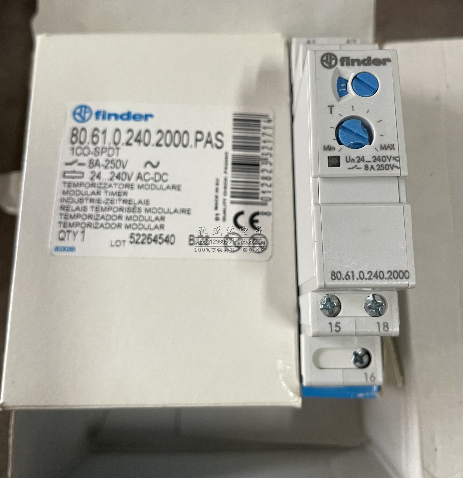 全新原装finder/芬德 80.61.0.240.2000 24-240V 进口时间继电器