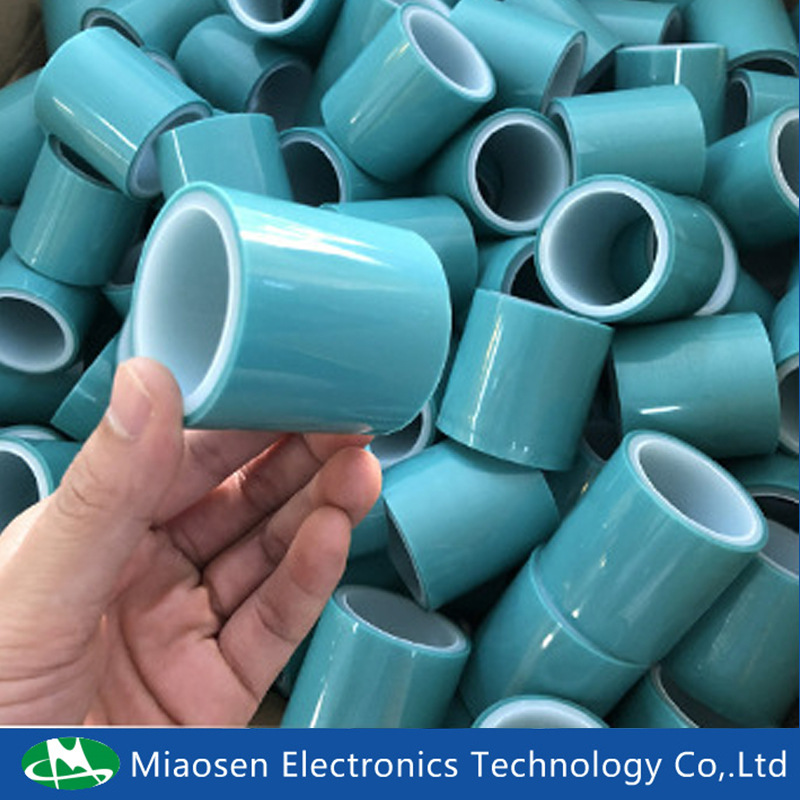 批发50mm*5m PET透明蓝色冰箱胶带 亚克力单面胶带 无痕固定胶带