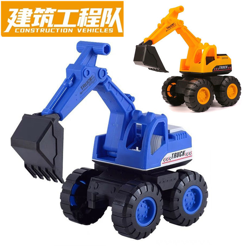 Lote mixto ingeniería deslizante vehículo simulación construcción excavadora modelo de coche niño puesto tienda física suministro juguetes para niños
