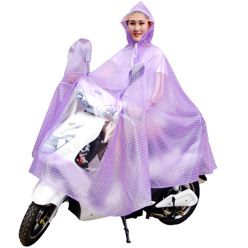 One-person raincoat on behalf of electric motorcycle battery car adult non-disposable thickened poncho for riding and rain protection
