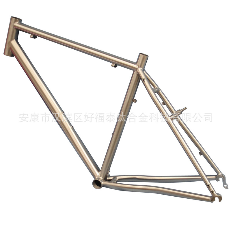 Hft Titanium Alloy Road Travel V Disc Dual-Purpose External Wiring Classic Retro Frame