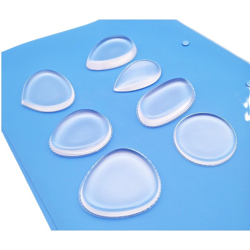Puff de polvo de silicona transparente maquillaje 3D sin polvo fácil de hacer jalea Q herramienta de maquillaje elástico cojín de aire PU polvo húmedo puff