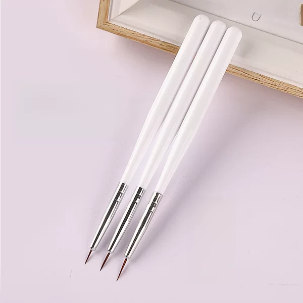 Japanese-Style Painting Pens and Line Drawing Brushes 3-Piece Set Ultra-Fine Outline Drawing Pens Nail Art Brush Set Manicure Tool Set