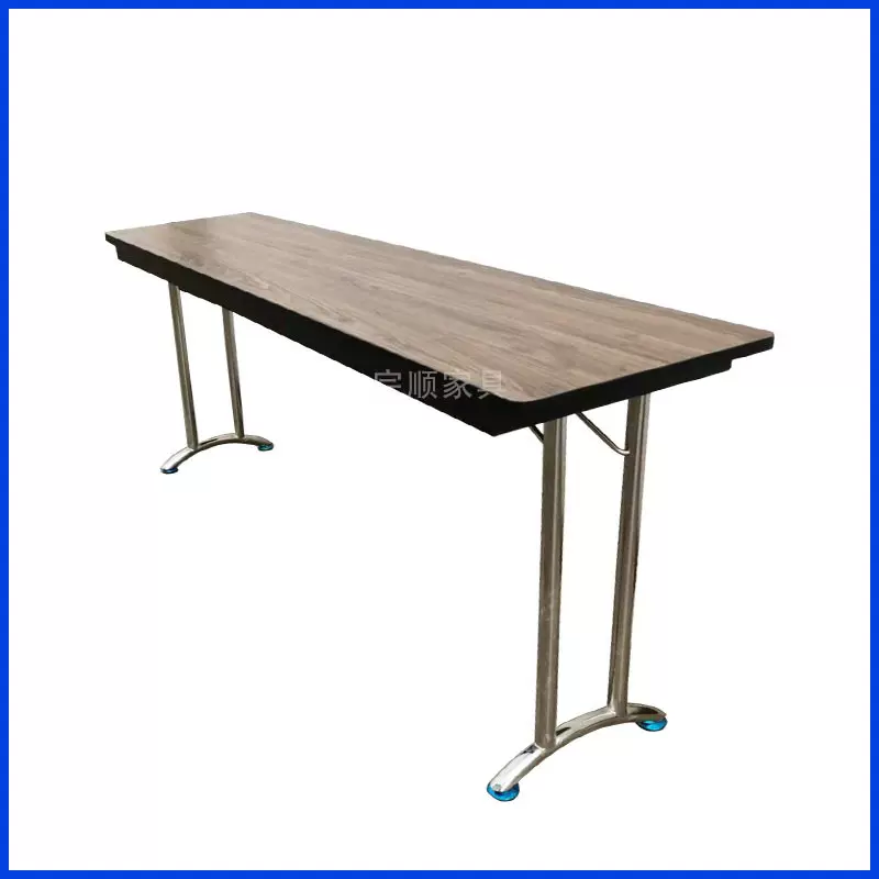 201不锈钢折叠台架IBM酒店防火板多功能折叠台带挡板会议培训桌