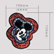 亚马逊异形米老鼠仿羊绒地垫浴室防滑吸水地垫卧室床边柔软隔凉垫