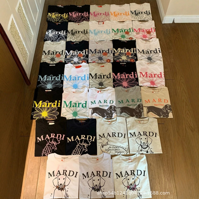 2025新款韩国Mardi短袖金高银同款小雏菊T恤百搭女上衣宽松高版本|undefined