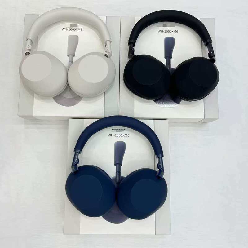 Cross-Border New Model Non-Noise-Canceling Over-Ear Bluetooth Headphones Wh1000Xm6 with Logo Wireless Music Headphones for Calls