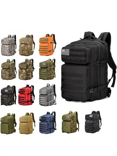 Manufacturer Wholesale Backpack Outdoor Sports Camping Travel Mountaineering Hiking Camouflage Large Capacity Cycling Tactical Backpack