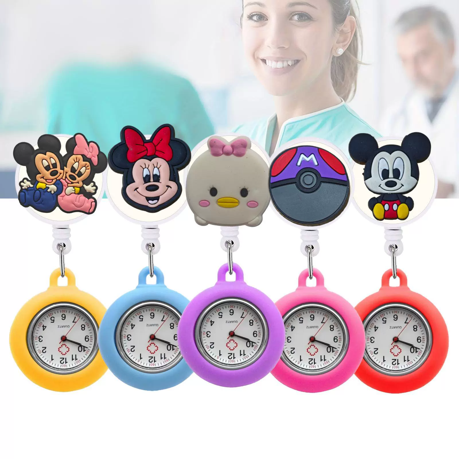 Patch с мультфильмом Amazon Animation Mickey, подвесной стол, продаваемый Tongco масштабируемые карманные часы для тестов учащихся