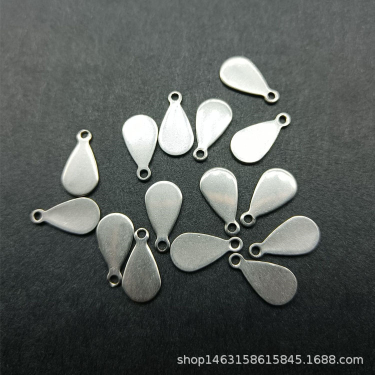 pendant stainless steel drop-shaped
