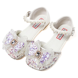 Girls' Shoes Children's Princess Sandals 2023 New Summer Summer Baby Girl Big Boy Wrap Crystal Soft Bottom