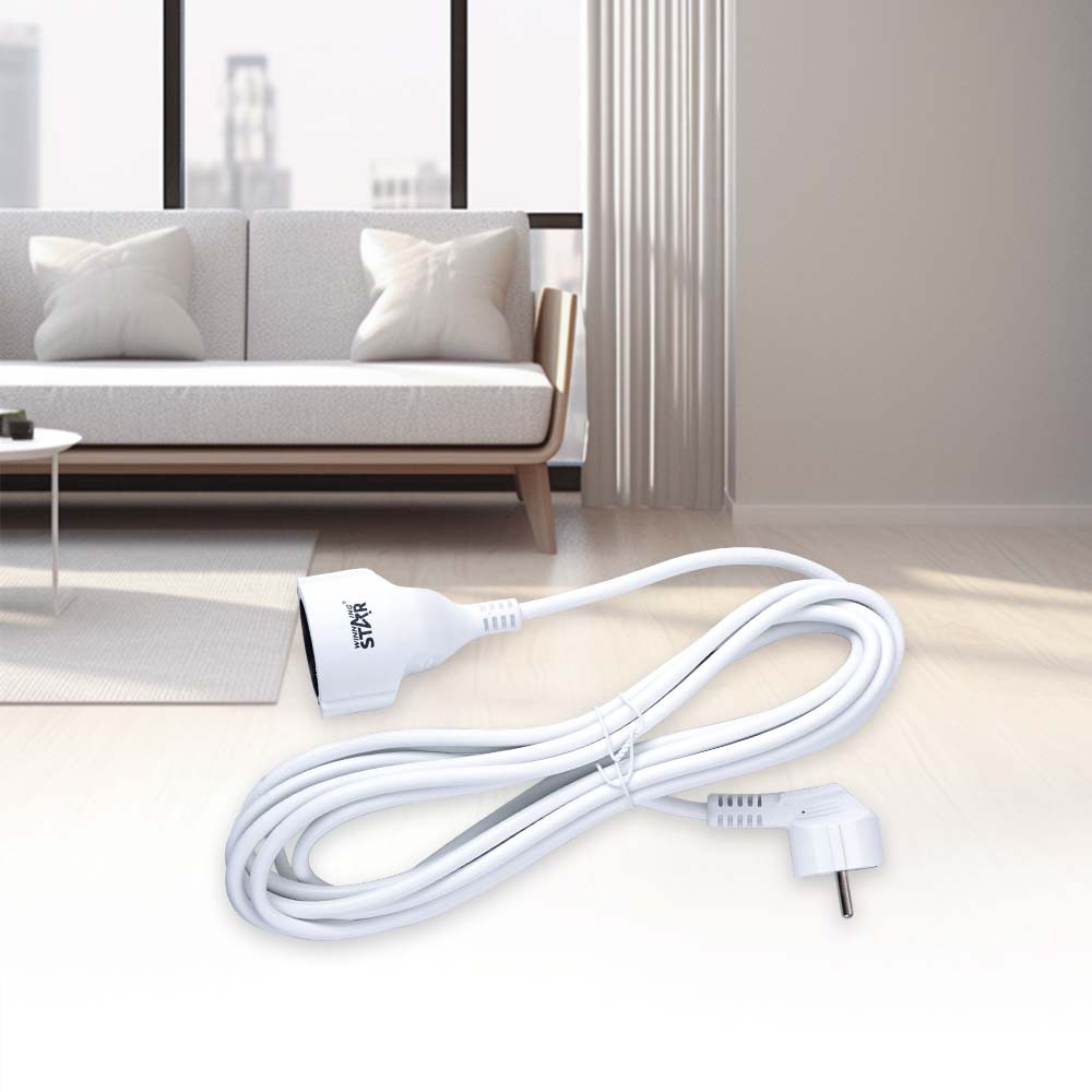 Inserto europeo transfronterizo WINNINGSTAR 3*1 cuadrado Nuevo cable de alimentación de cobre puro de PVC longitud total 5 metros cable de extensión interior