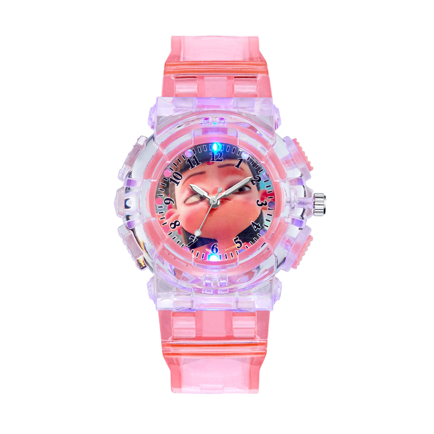 Wholesale New Cartoon Doll Quartz Watch Children's Watch Kindergarten Student Party Drop Glue Explosions