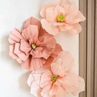 Wedding room pleated flower decoration new house wedding photo wall fake flower background wall simulation paper flower layout supplies