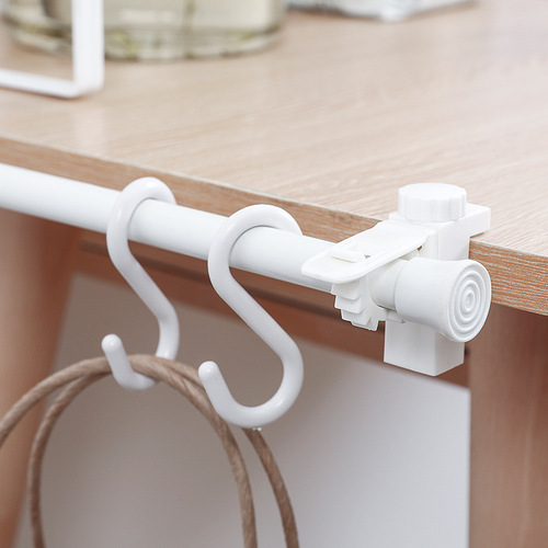 Japanese small telescopic rod ultra-fine shower curtain curtain rod punch-free dormitory door curtain rod bedroom wardrobe storage clothes drying rod