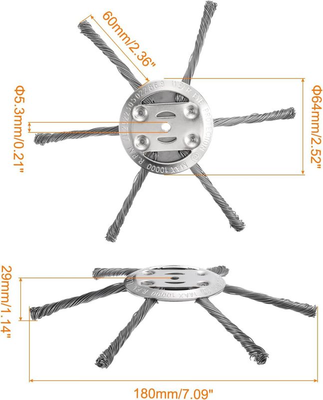 6インチの小さいリチウムの電気の新型の鋼線は草の頭を打ちます150x5.5mm6刀の園林の草の草を取ります。|undefined