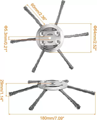 Otbiçən başlıqları, small lithium battery new steel - 180-6-knife-hole