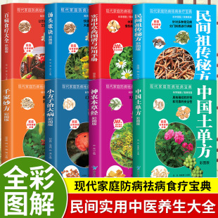 全8册百病食疗大全中国土单方小方子治百病 中医基础理论养生书籍