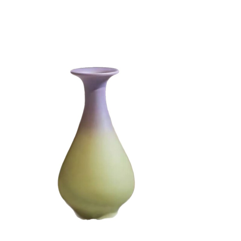 景徳鎮高温セラミックグラデーションカラーマカロンつや消し花瓶フラワーアレンジメント家の装飾装飾品小さな花瓶卸売|undefined