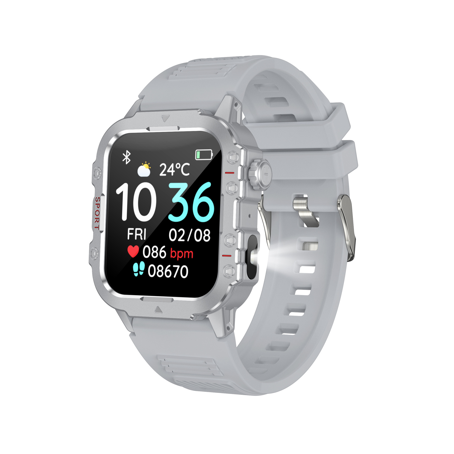 C19pro-1.44 screen with flashlight (silver)