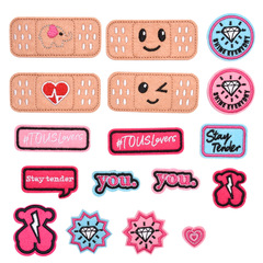 Personalized badge patch iron-on transfer school style sleeve badge, clothing accessories embroidery, direct sale