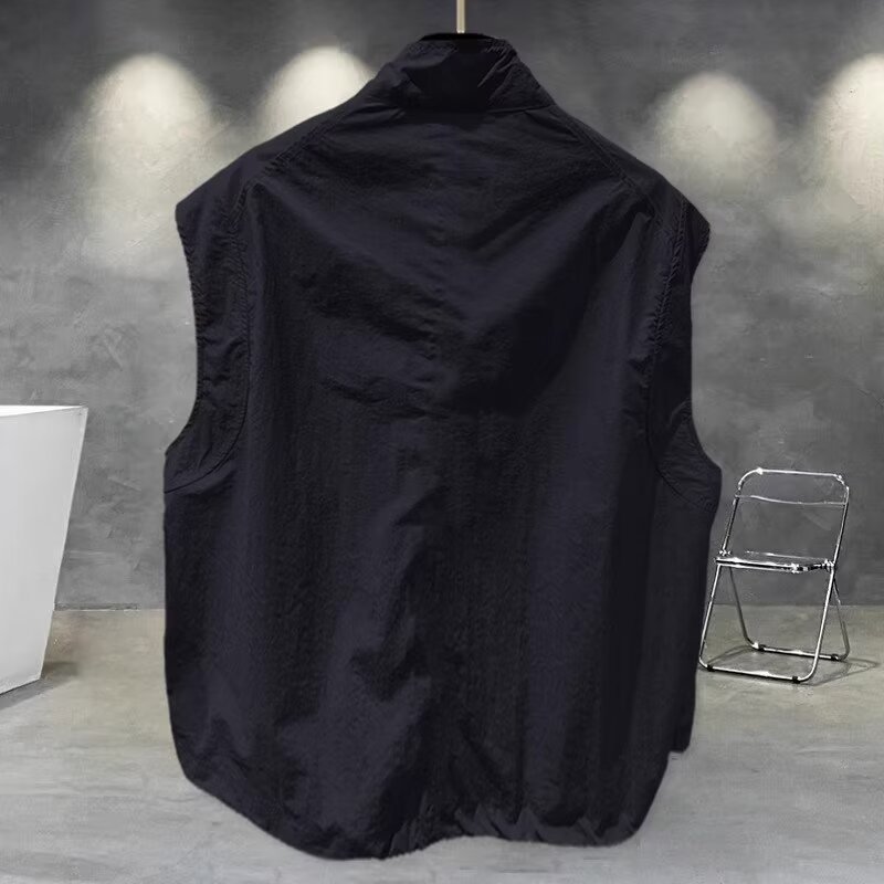 Summer T-shirt with zipper sleevless for men and women