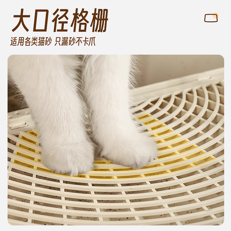 猫砂垫控砂台双层控砂垫踏板猫厕所防带出猫砂盆猫砂防外溅垫子漏|undefined
