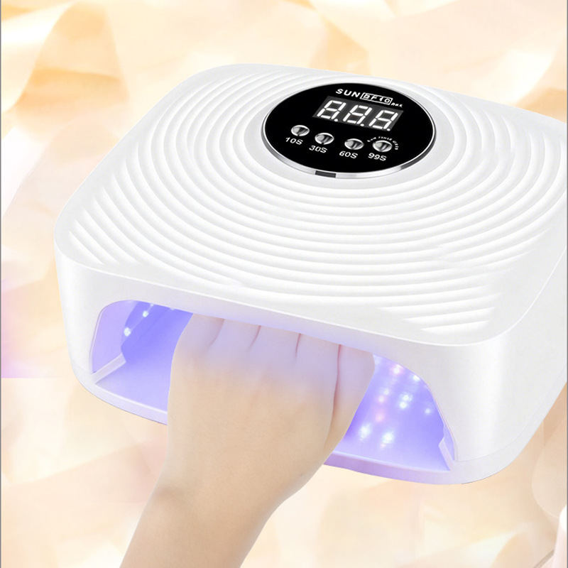 160W alta potencia manicura luz azul luz de secado rápido luz de terapia de luz manicura especial pegamento de clava horneado luz UVLED