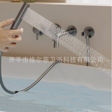 德国304浴缸暗装水龙头冷热混水阀入墙式嵌入淋浴花洒套装