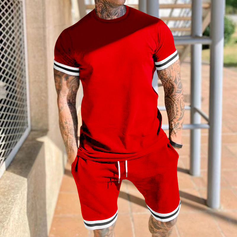 Men's Solid Color Shorts Sets Men's Clothing display picture 10