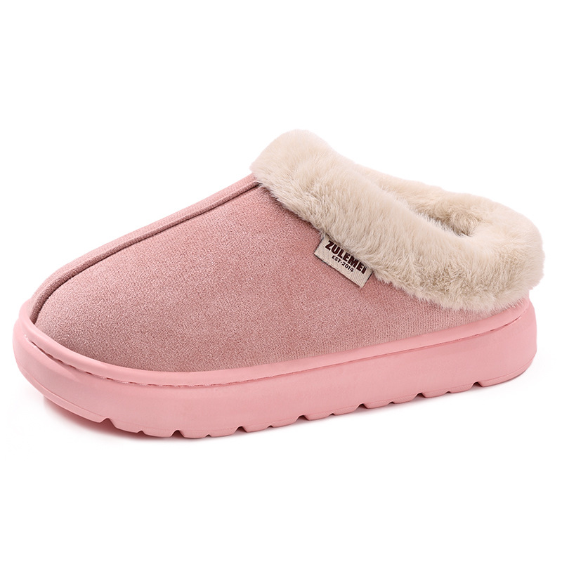 Zapatos de algodón de invierno de mujer transfronteriza TEMU zapatillas cálidas para el hogar zapatos perezosos zapatos de lana de coral zapatos de hombre
