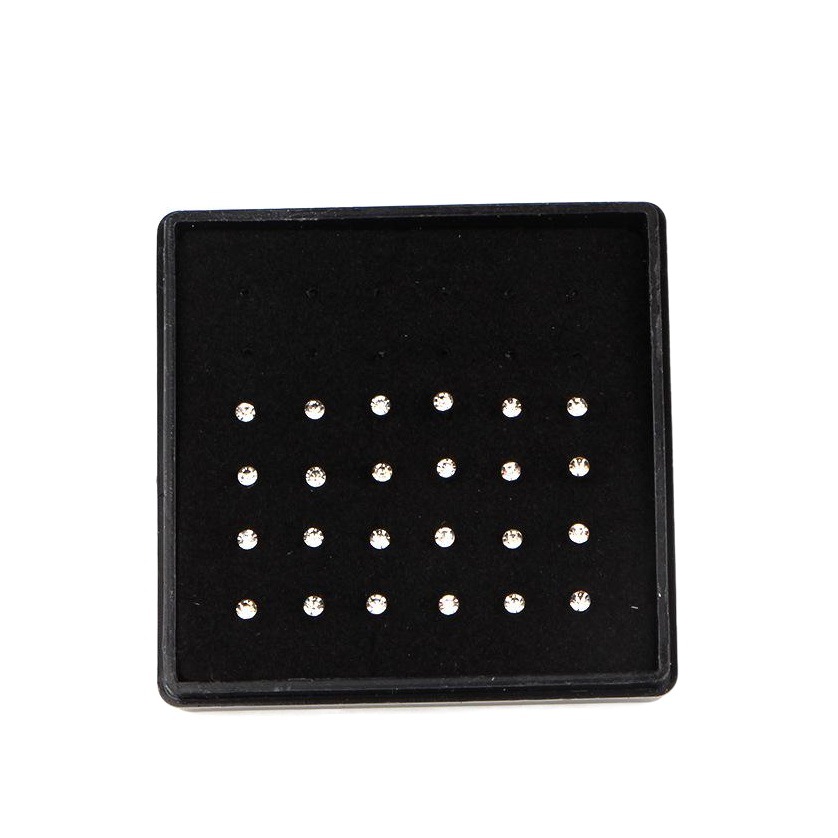 Europe and the United States personality nose nail 24/40 boxed stainless steel puncture jewelry nose set 2mm Mini nose nail spot