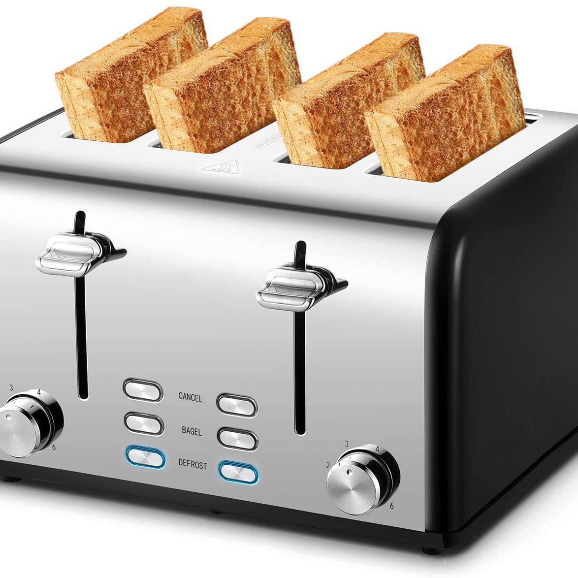 Factory direct sale Hengling practical stainless steel multi-function 4 Slice Toaster toaster oven sandwich machine