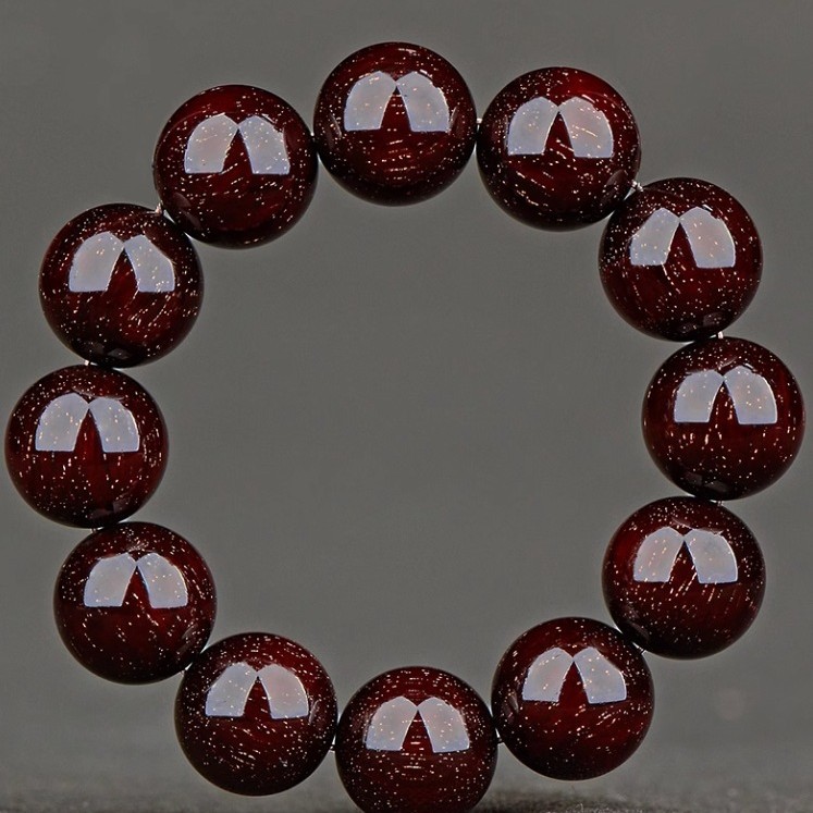 满金星印度小叶紫檀手串老料真品男士佛珠手链高端国风文玩送礼