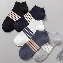 I 74014 Men's Breathable Striped Socks ���ƶ��� �羳ŷ��