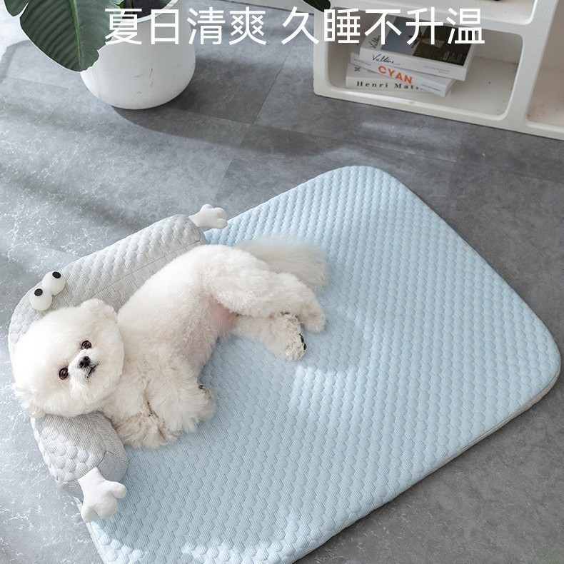 新しいパーソナライズされた面白いクールな犬マット通気性と涼しい小型犬夏犬ベッド猫犬小屋クール樹脂|undefined