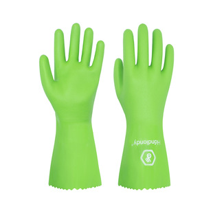 HANDLANDY Hande Landi food grade non-slip wear-resistant cotton velvet lining household cleaning dishwashing gloves