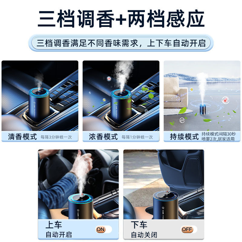 Automóvil inteligente máquina de fragancia, rociador de fragancia de techo estrellado, productos de desodorante duradero, fragancia colorida para automóviles