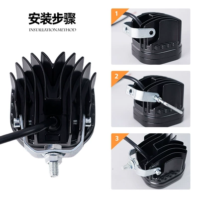 Modified Four-Leaf Clover 3inch — Motorcycle headlights, headlights