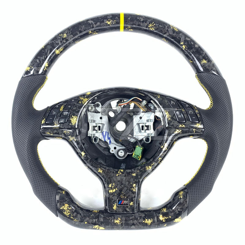 Suitable for BMW E46 3 Series forged carbon fiber steering wheel upgrade modified sports car steering wheel