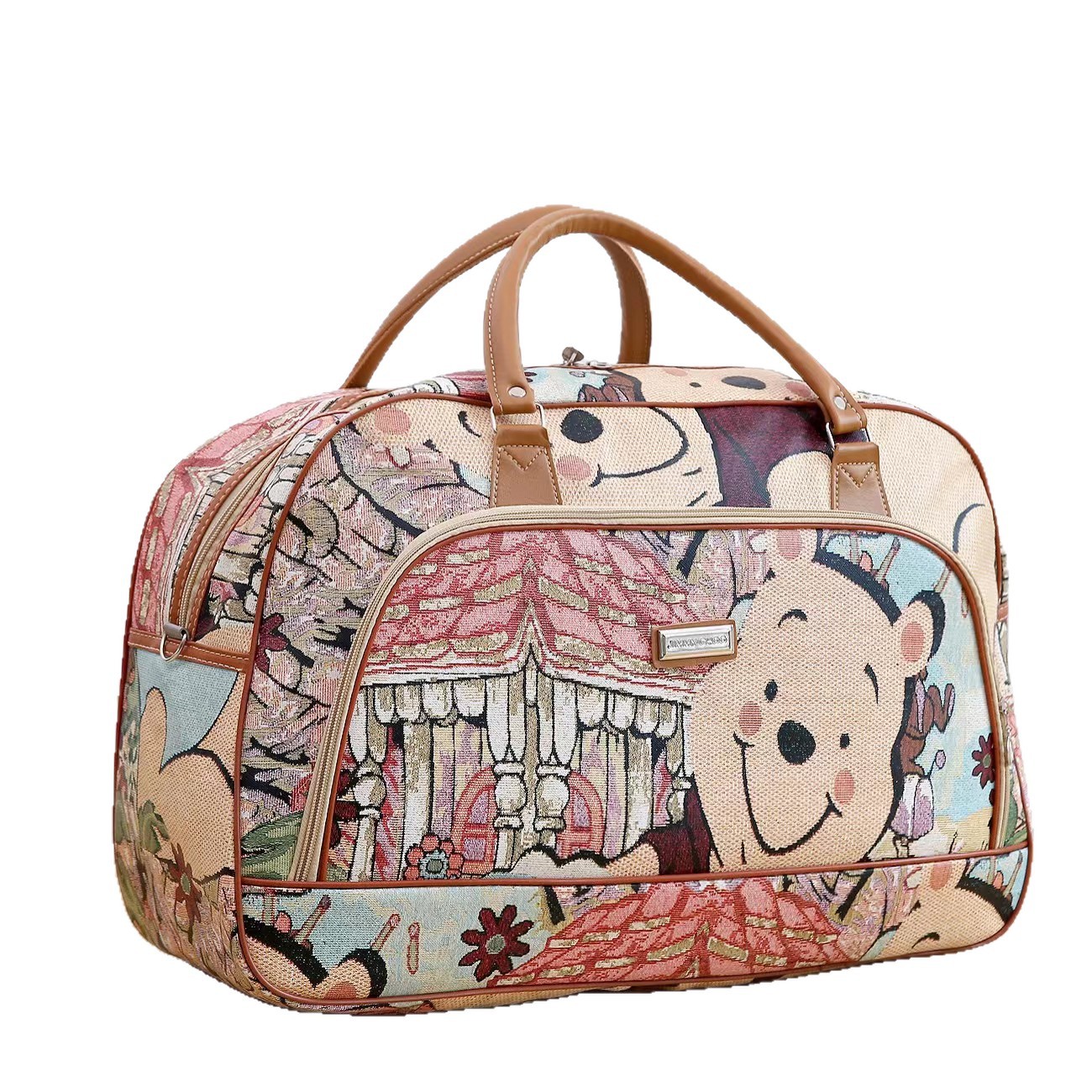 Fábrica directa bolsa de viaje portátil bolsa de equipaje PU bolsa de regalo tamaño bolsa impermeable viaje corto bolsa de embarque al por mayor